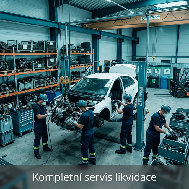 Kompletní servis ekologické likvidace vozidel
